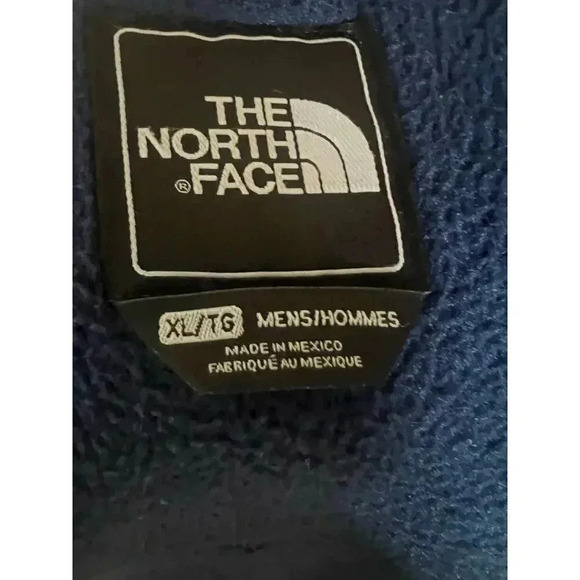 THE NORTH FACE blue and black zip up mens fleece jacket size XL - Picture 7 of 7